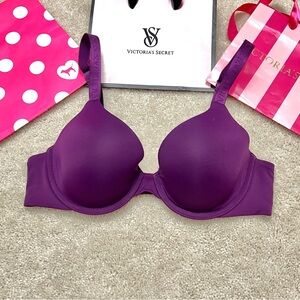 Victoria’s Secret Very Sexy Purple Smooth T Shirt Lined Full Coverage Bra 34B